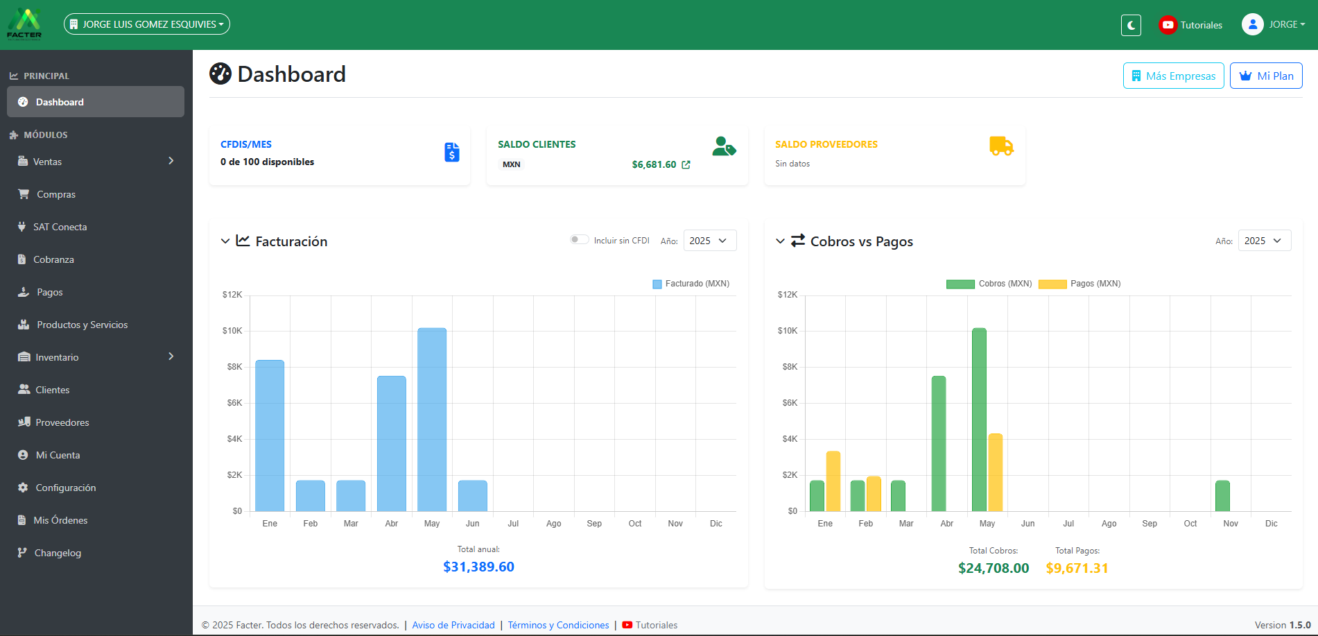 Facter Facturación CFDI 4.0 y Carta Porte 3.1 en México | Facter